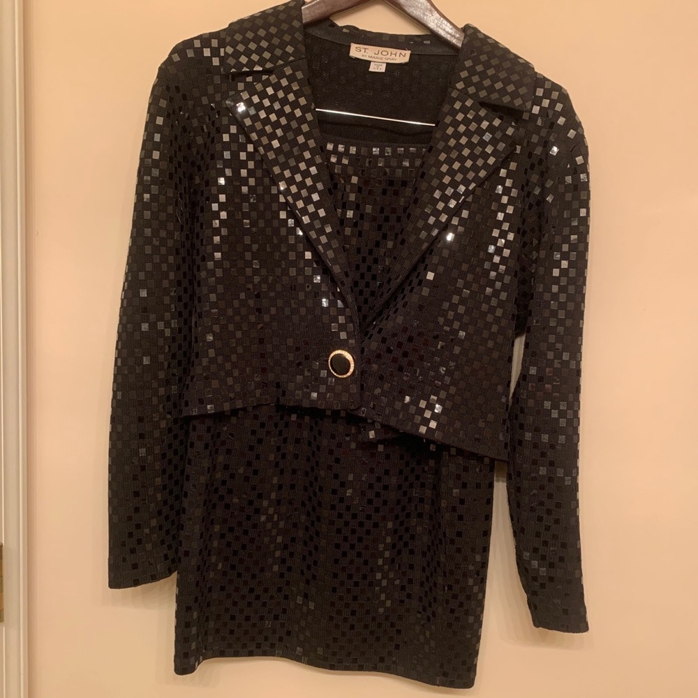 Shiny 3 Piece St. John Suit